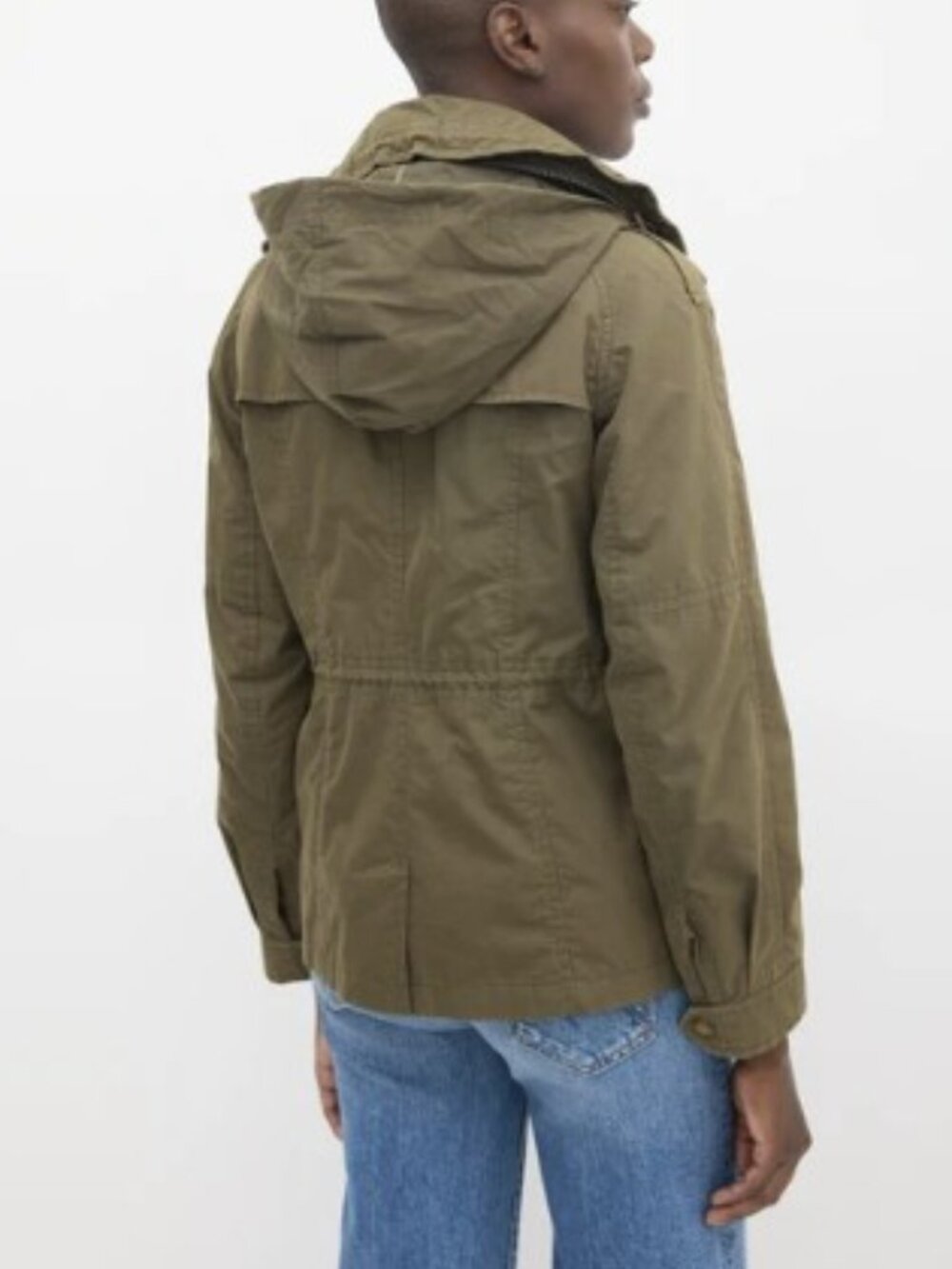 Burberry Brit Green Cotton Modular Hooded Anorak Jacket Size 8 - Picture 5 of 11